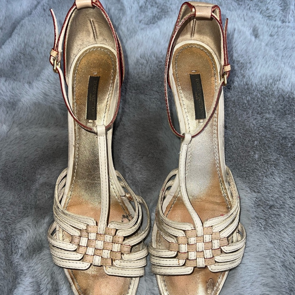 Louis Vuitton Damier Wedged Women's Heels